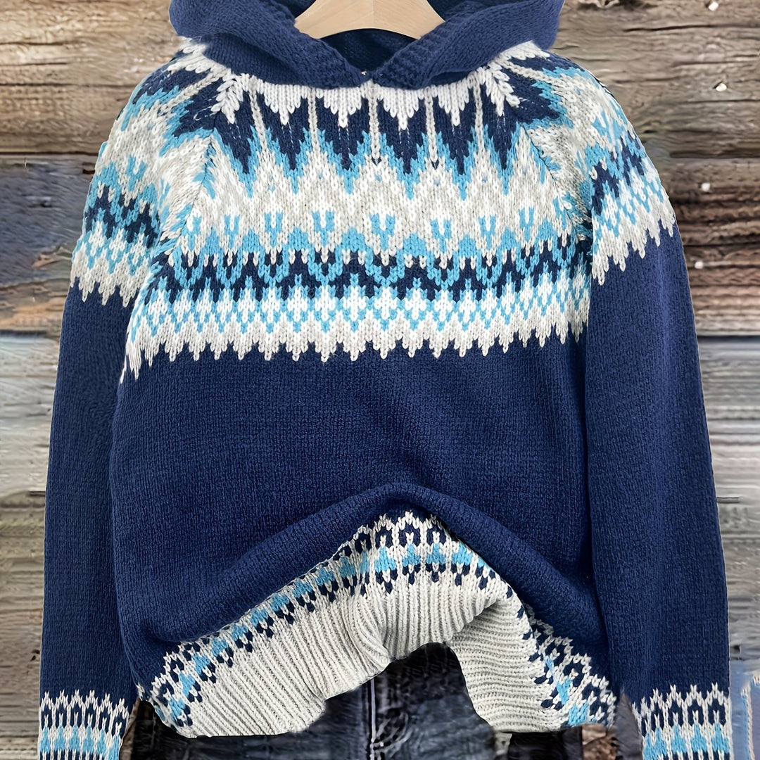 Nerea - Suéter con capucha - Jacquard