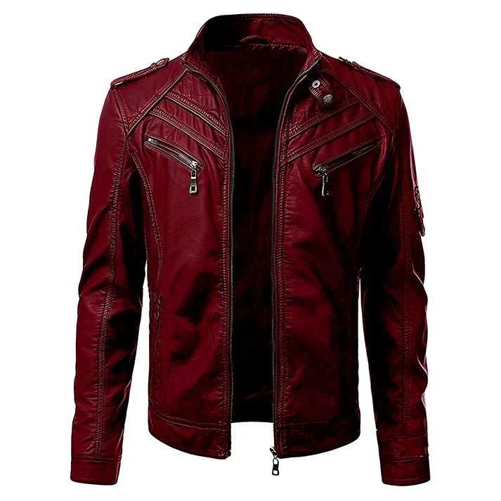 Bikerjacke mit Reißverschluss und mehreren Taschen | Ideal für einen lässigen Alltagslook