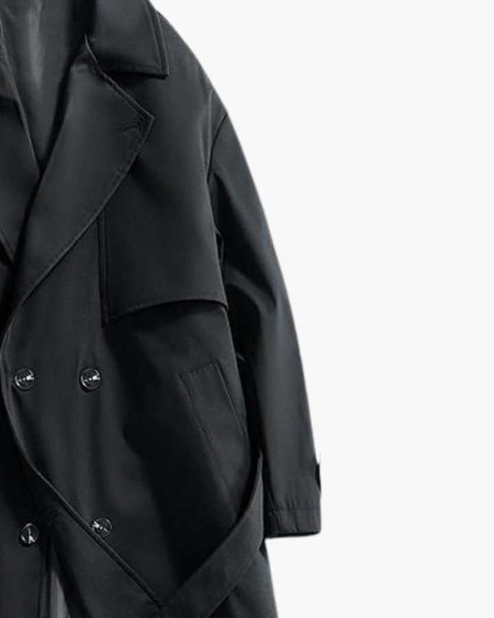 Gabardina clássica de trespasse | Elegância funcional