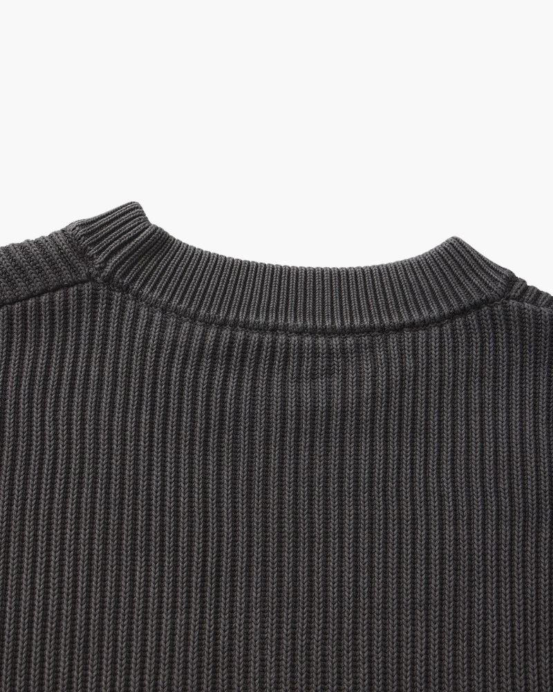 Jersey de algodón a rayas | Cuello redondo