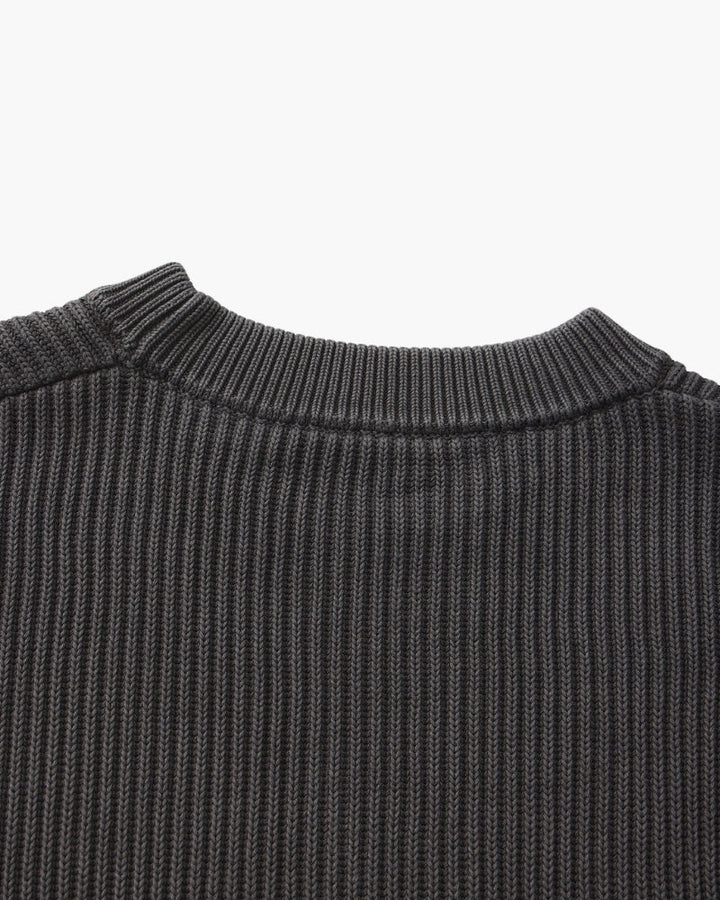 Jersey de algodón a rayas | Cuello redondo