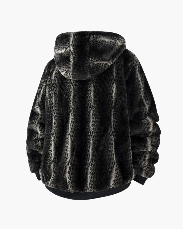 Faux Fur Jacket with Hood | Winter Comfort
