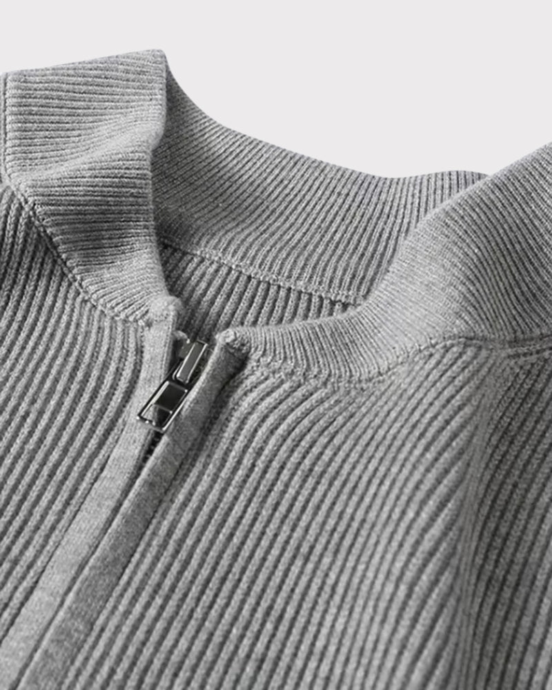 Knitted Vest with Zip | Modern Elegance and Everyday Comfort
