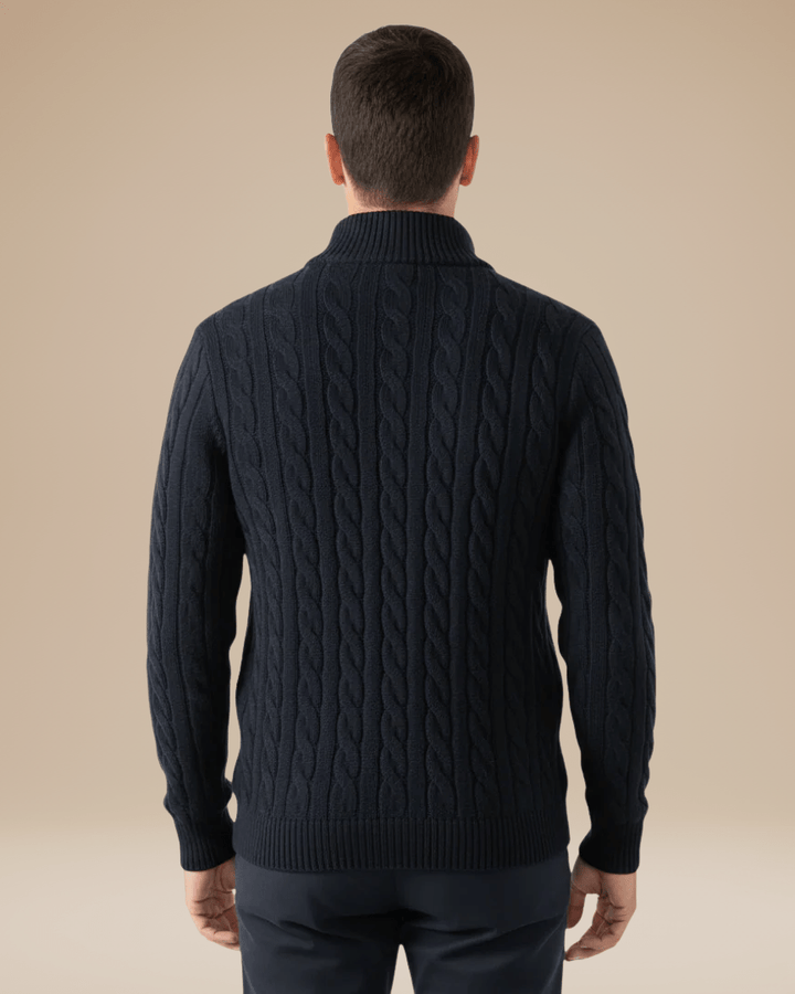 Unisex Cable Sweater with Half Zip | Comfort and Classic Style for Every Occasion