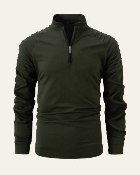 Jersey de media cremallera frontal para hombre | Comodidad diaria y versatilidad contemporánea