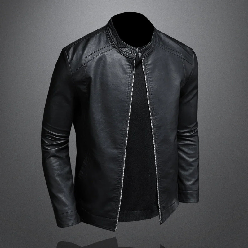 Biker Jacket with Zip and Slim Fit | Ideal for Casual Daily Look