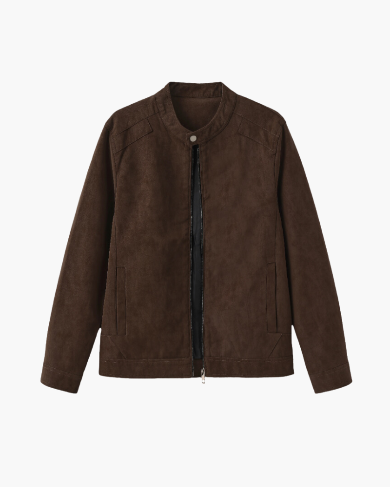 Summer Suede Leather Jacket | Essential Elegance
