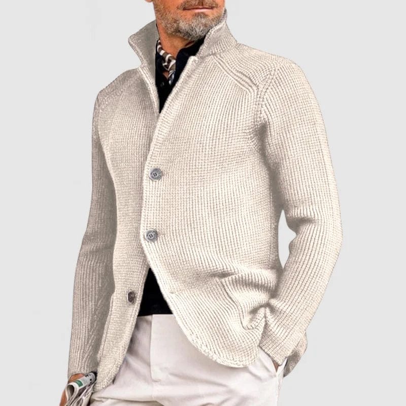 Santiago | Cardigan con bottoni e collo rialzato