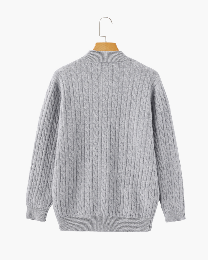 Cashmere Sweater with Half Zip | Comfort and Elegance