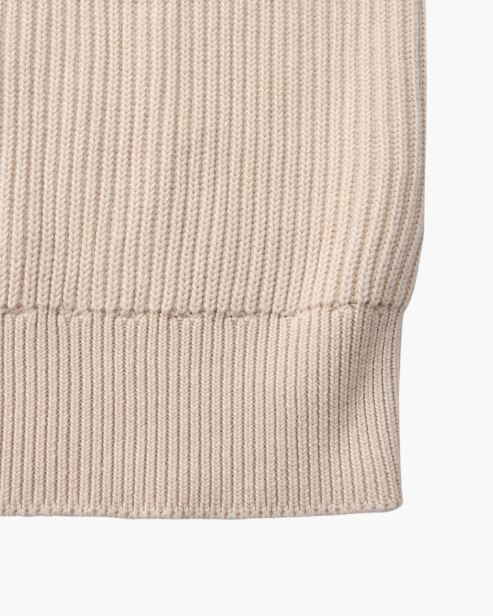 Jersey de algodón a rayas | Cuello redondo