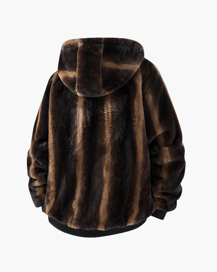 Faux Fur Jacket with Hood | Winter Comfort