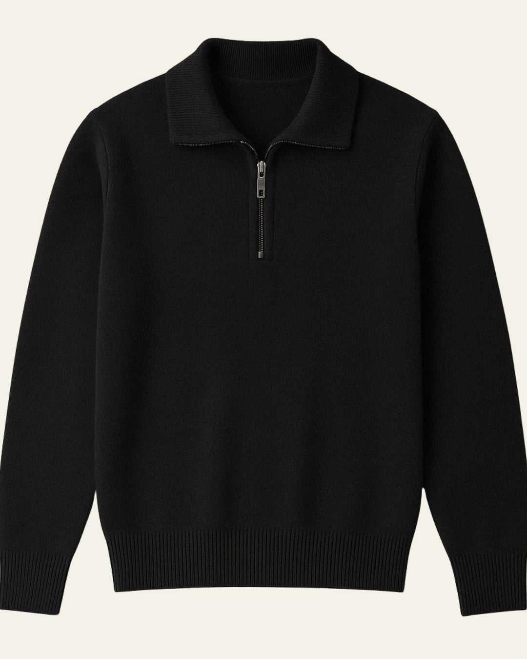 Jersey de cachemira con cremallera para hombre | Refinamiento y calidez discreta para looks formales y casuales