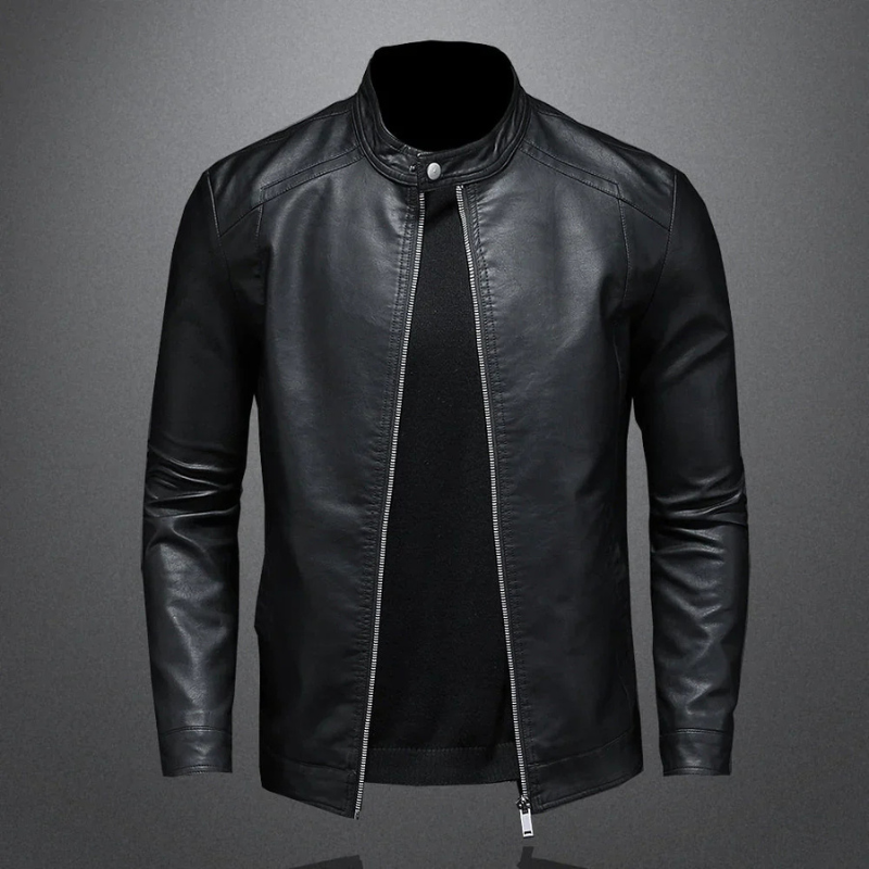 Biker Jacket with Zip and Slim Fit | Ideal for Casual Daily Look