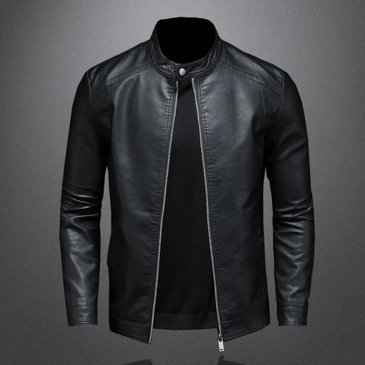 Biker Jacket with Zip and Slim Fit | Ideal for Casual Daily Look