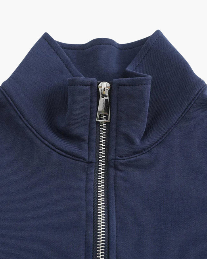 Sudadera de algodón con cremallera | Comodidad diaria y corte regular