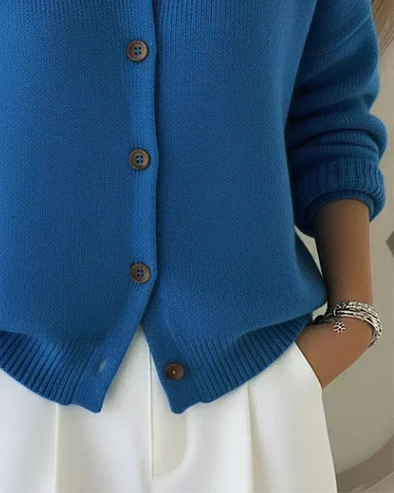 Velia | Cardigan with Shirt Collar