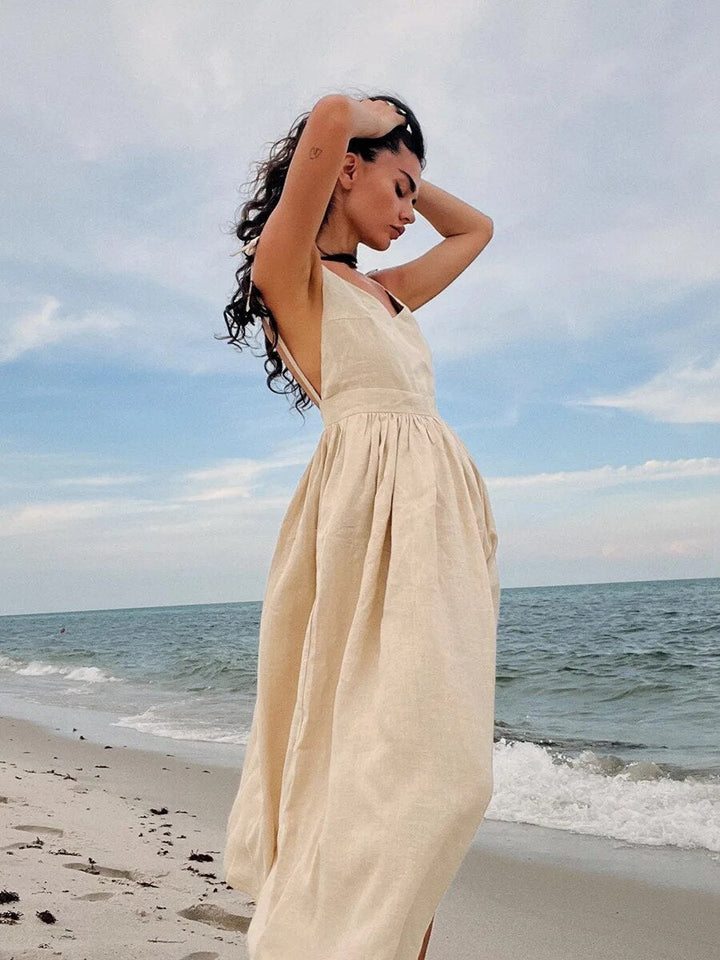 Long cotton summer dress