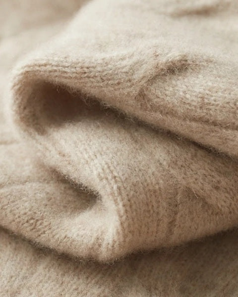 Pullover aus Merinowolle mit Reißverschluss für Herren | Zopfmuster und gerippter Kragen für raffinierten Komfort das ganze Jahr über