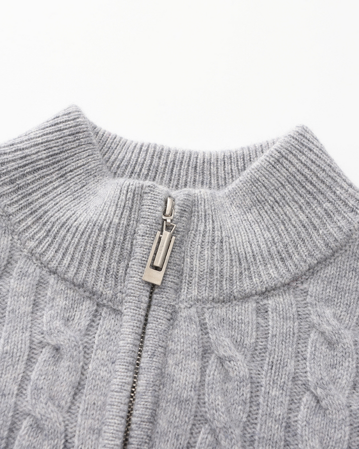 Cashmere Sweater with Half Zip | Comfort and Elegance