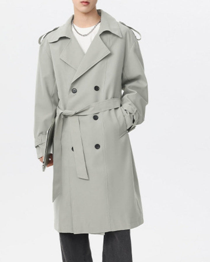 Gabardina clássica de trespasse | Elegância funcional