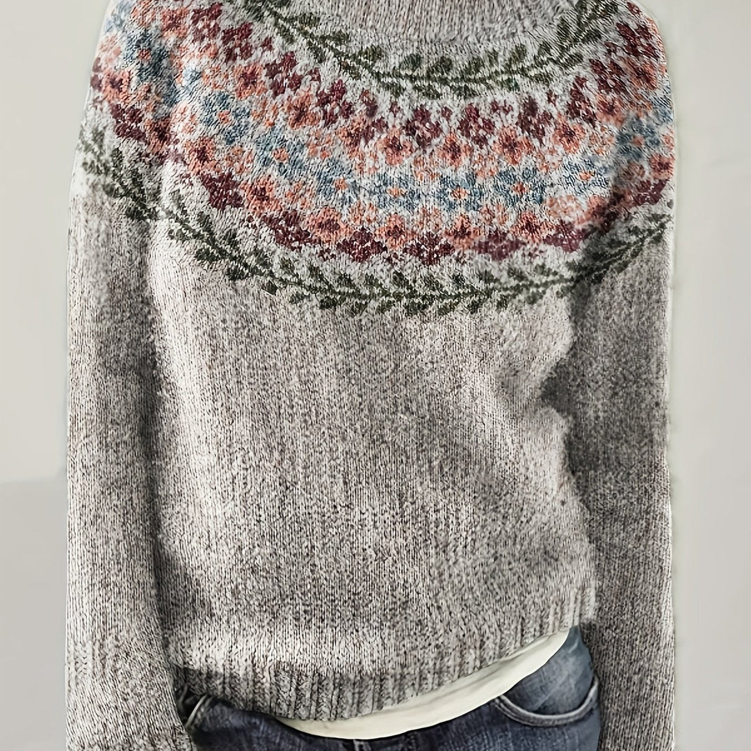 Alina | Grey Knit Sweater