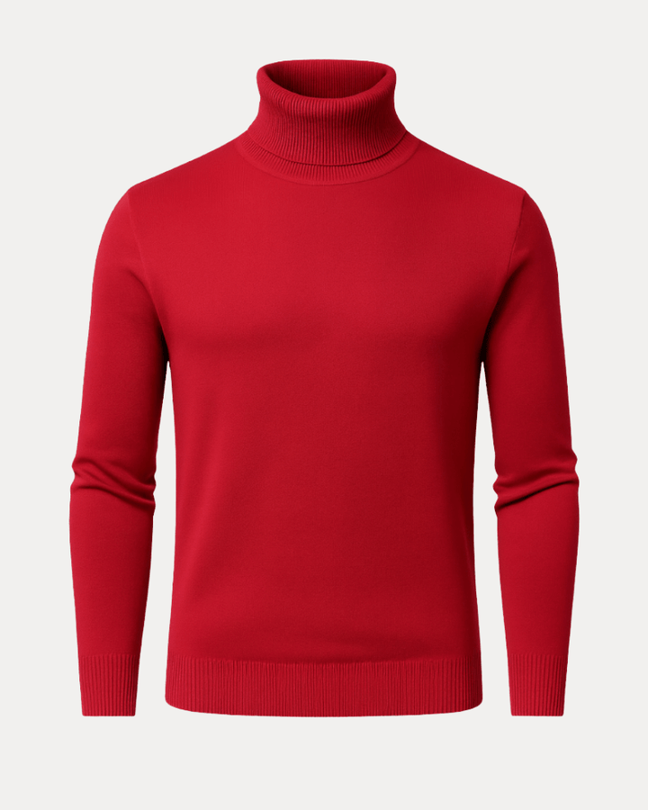 Jersey de cuello alto para hombre | Punto fino y suave, y calidez ligera