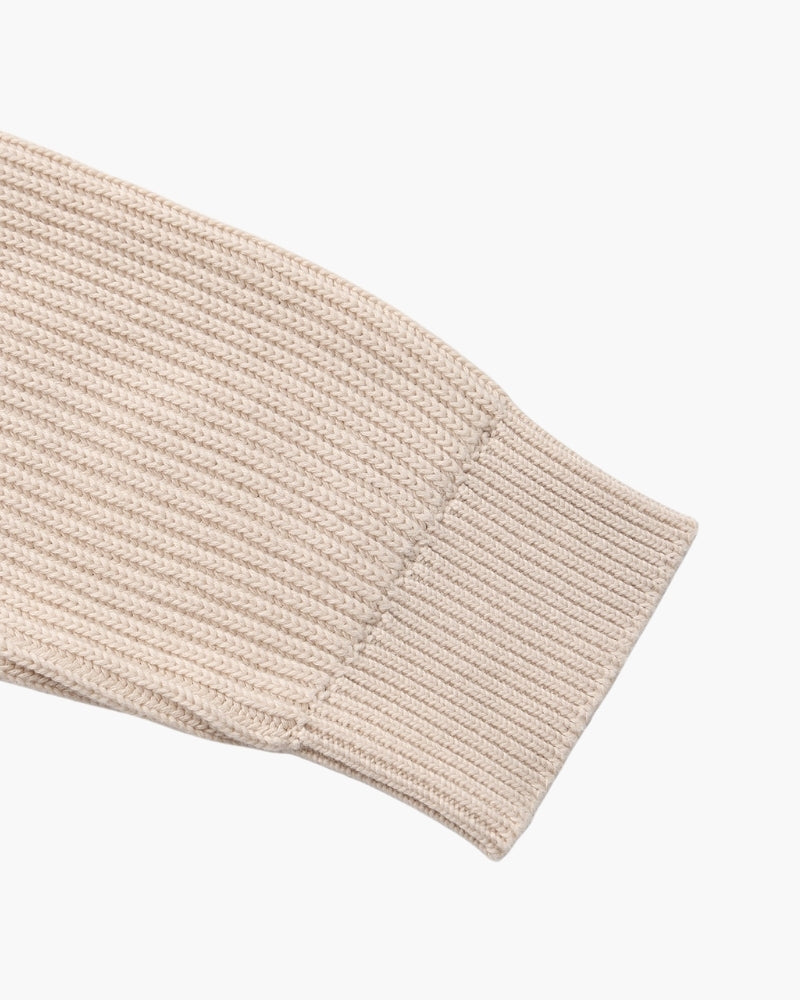 Jersey de algodón a rayas | Cuello redondo