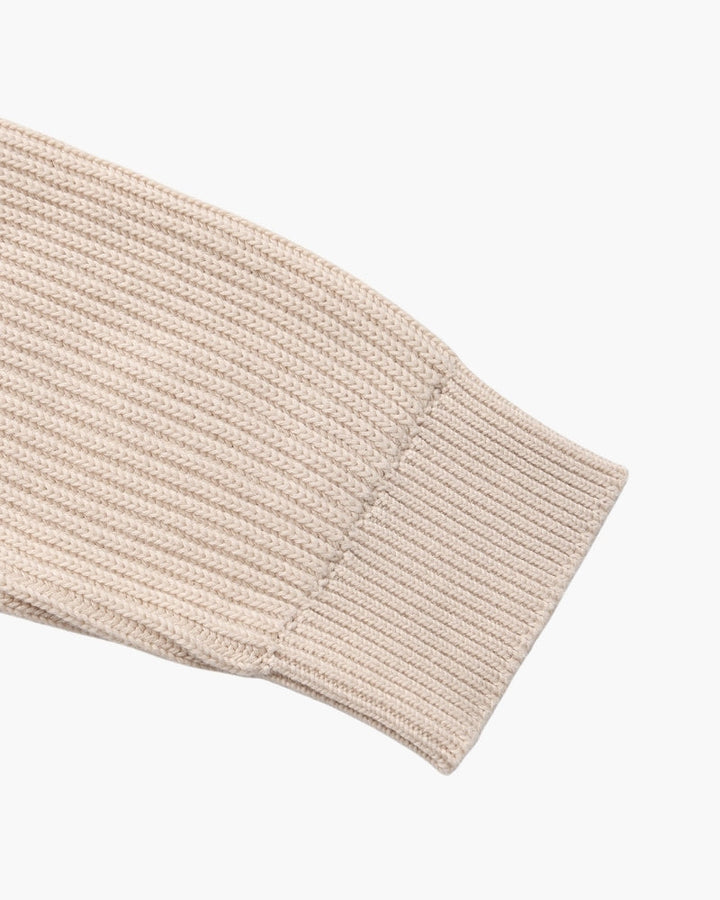 Jersey de algodón a rayas | Cuello redondo
