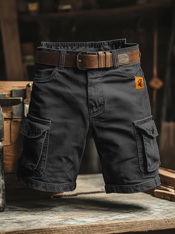 Cazel | Retro Multi-Pocket Cargo Shorts