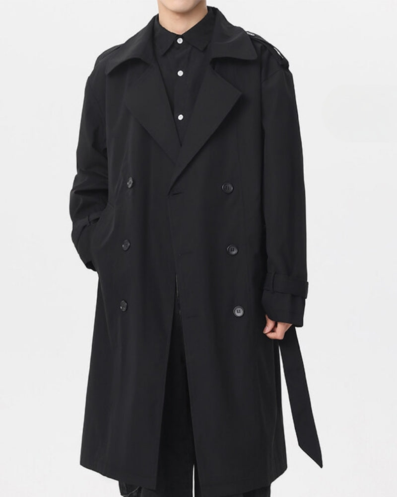Gabardina clássica de trespasse | Elegância funcional