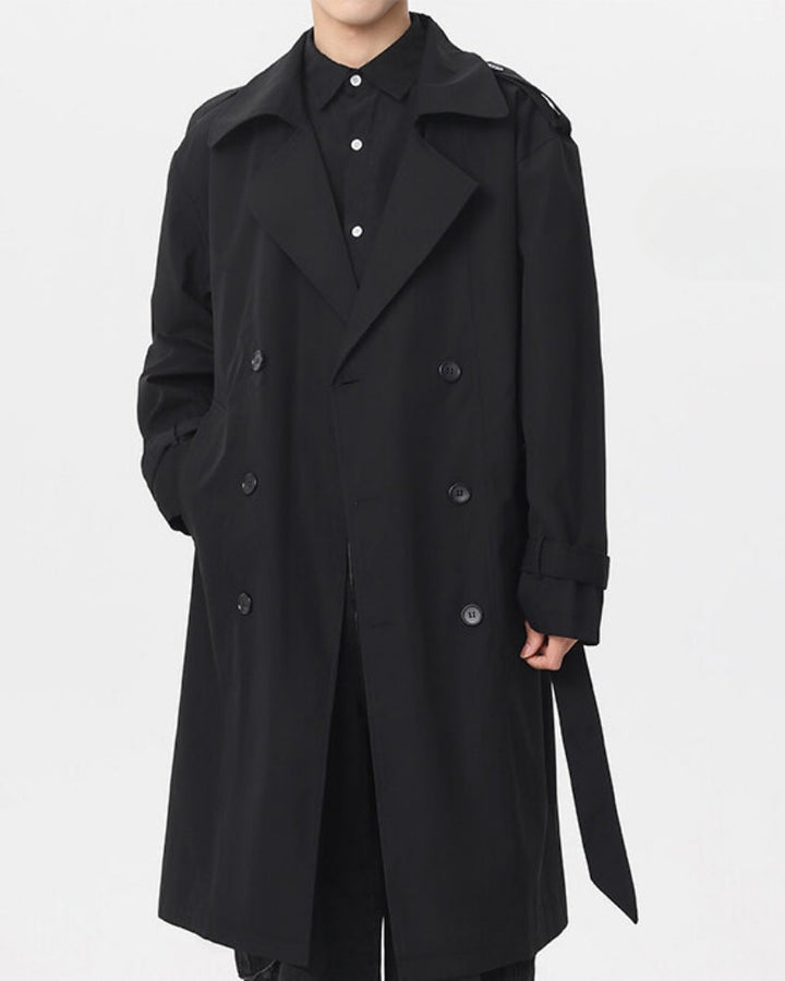 Gabardina clássica de trespasse | Elegância funcional