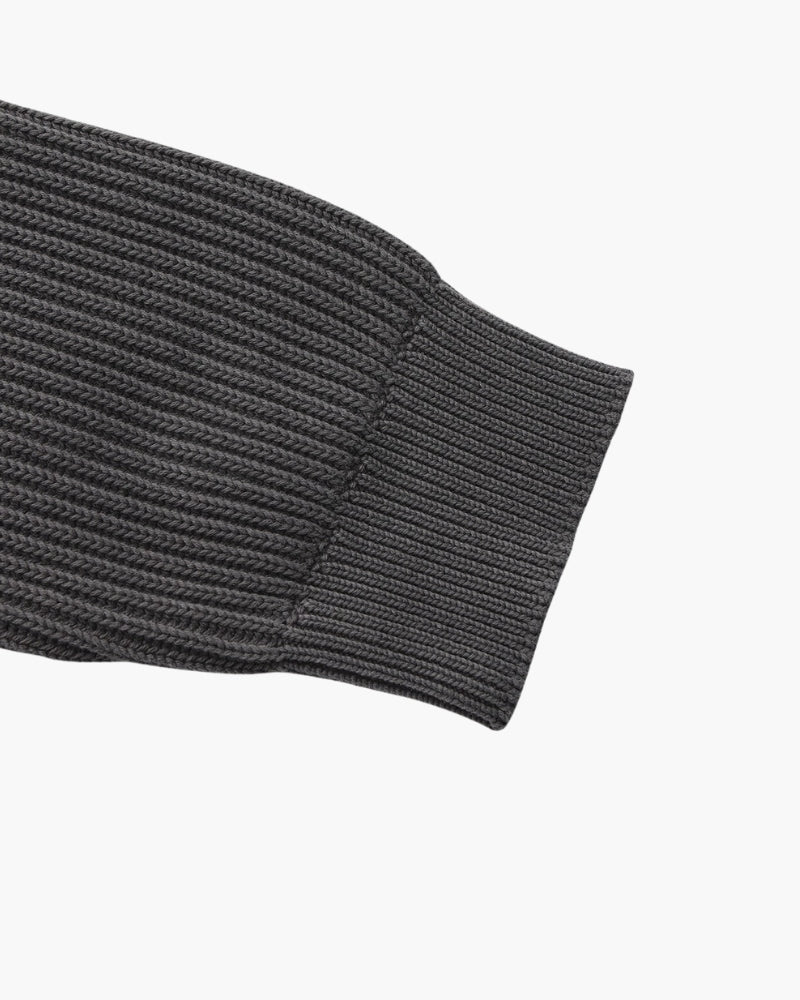 Jersey de algodón a rayas | Cuello redondo