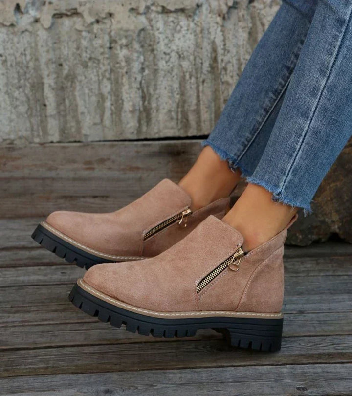 Rosina | Botines con cremallera y suela gruesa