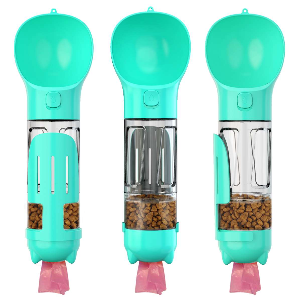 Tragbare Haustier-Trinkflasche auslaufsicher BPA-frei – Einhand-Bedienung