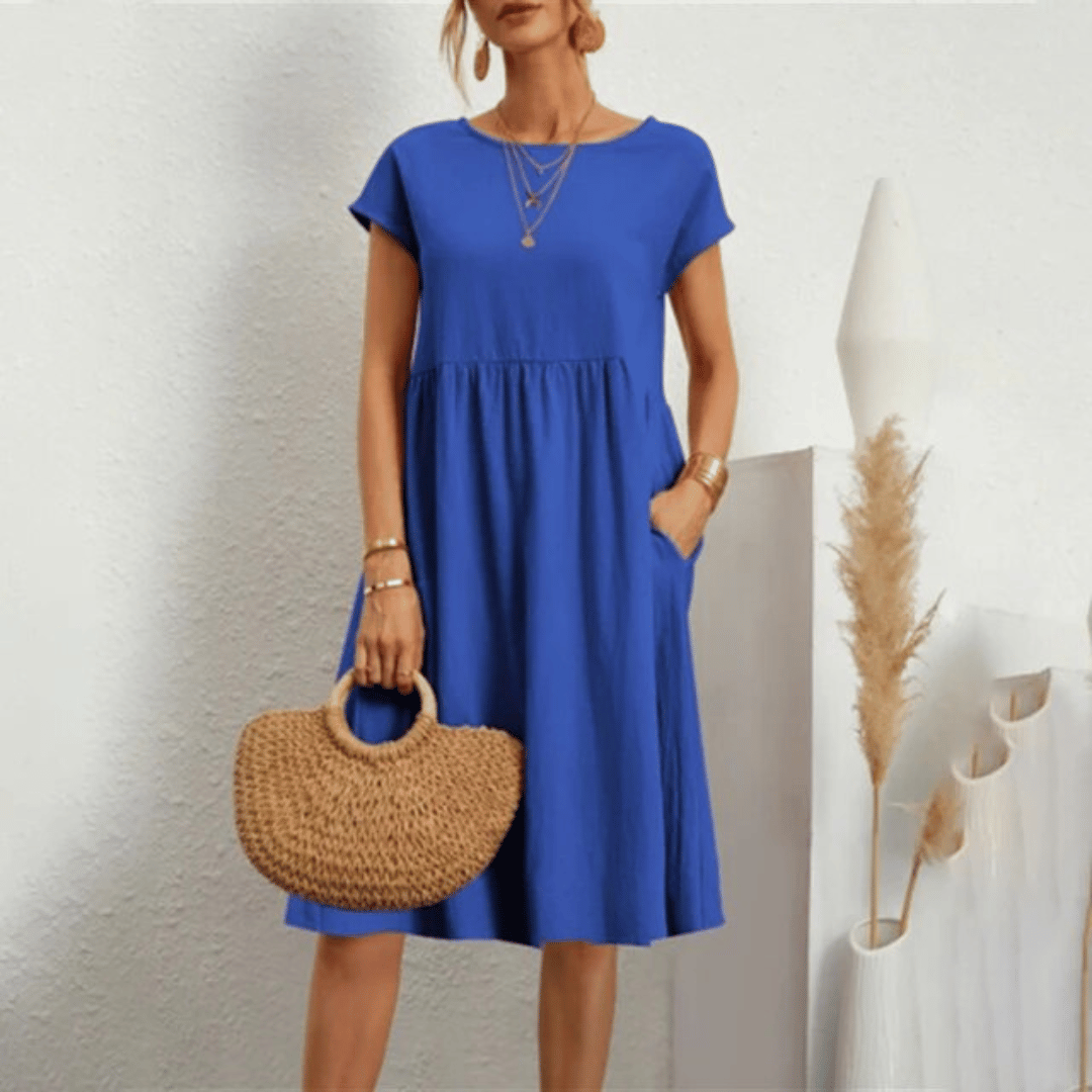 Abito Raffinato Donna con Tasche Laterali