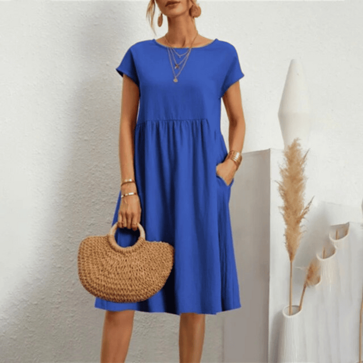 Abito Raffinato Donna con Tasche Laterali