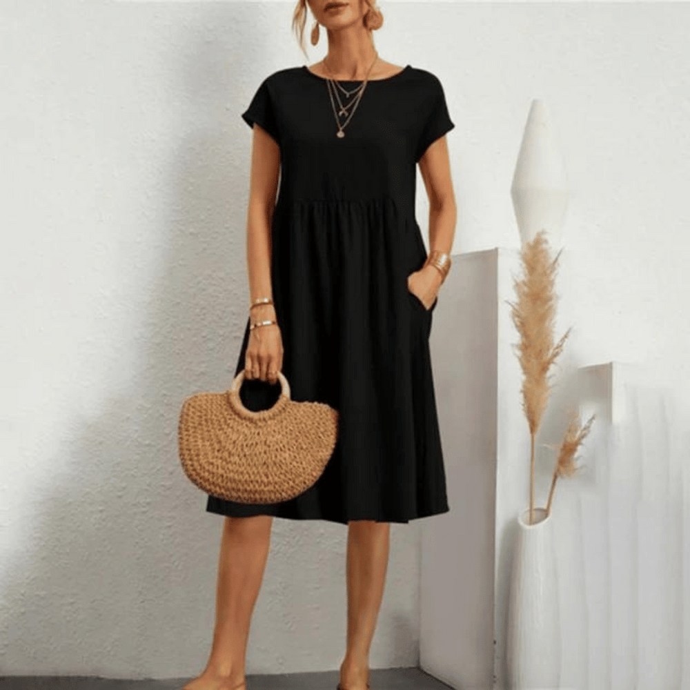 Abito Raffinato Donna con Tasche Laterali