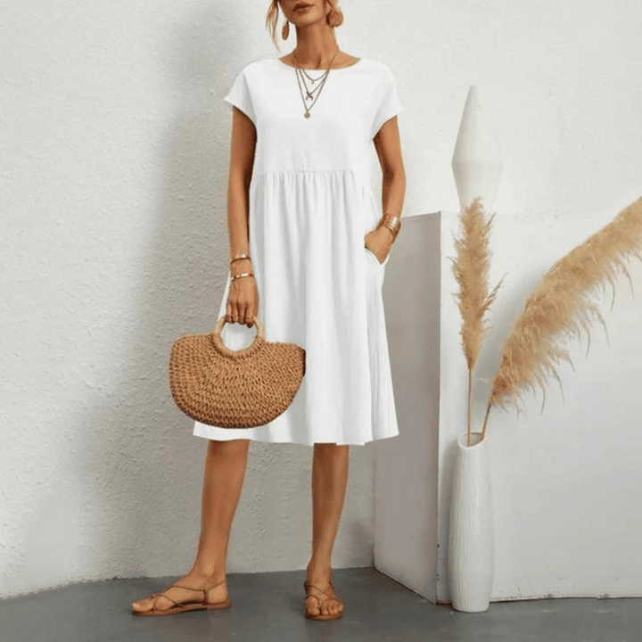 Abito Raffinato Donna con Tasche Laterali