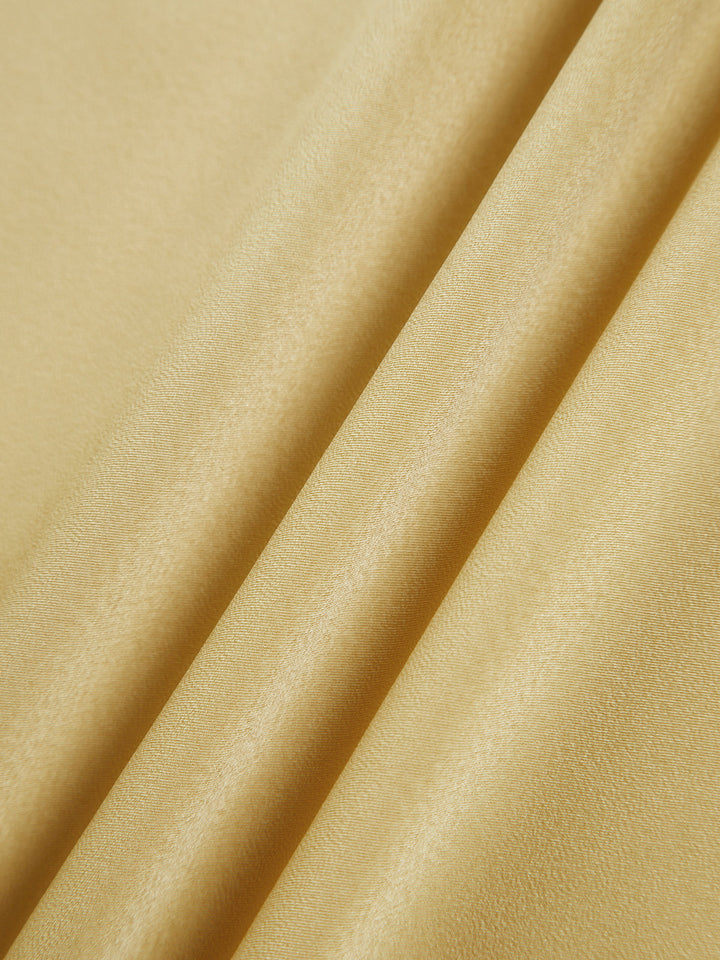Long satin dress with slits at the back