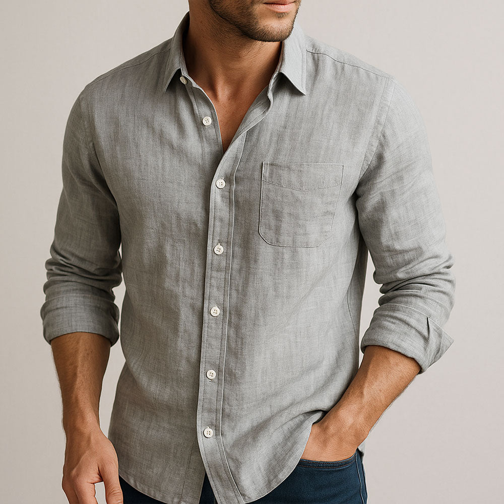Camicia in lino traspirante uomo