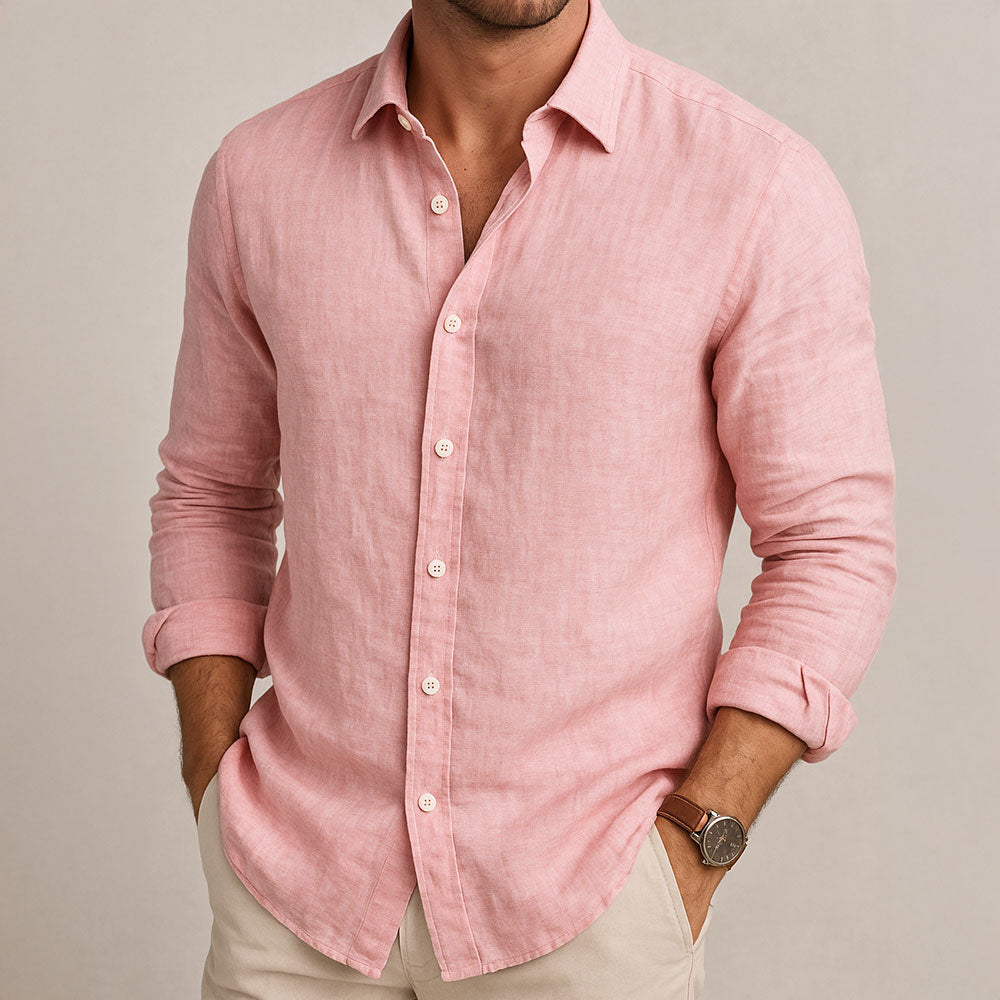 Camicia in lino traspirante uomo