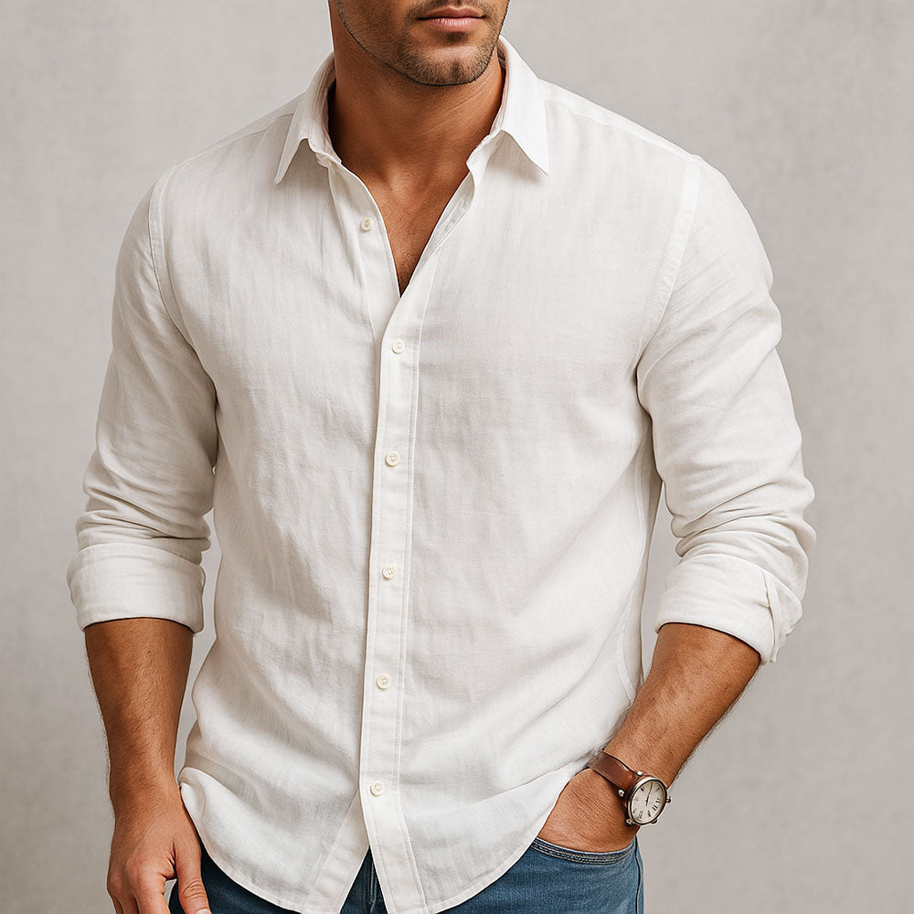 Camicia in lino traspirante uomo