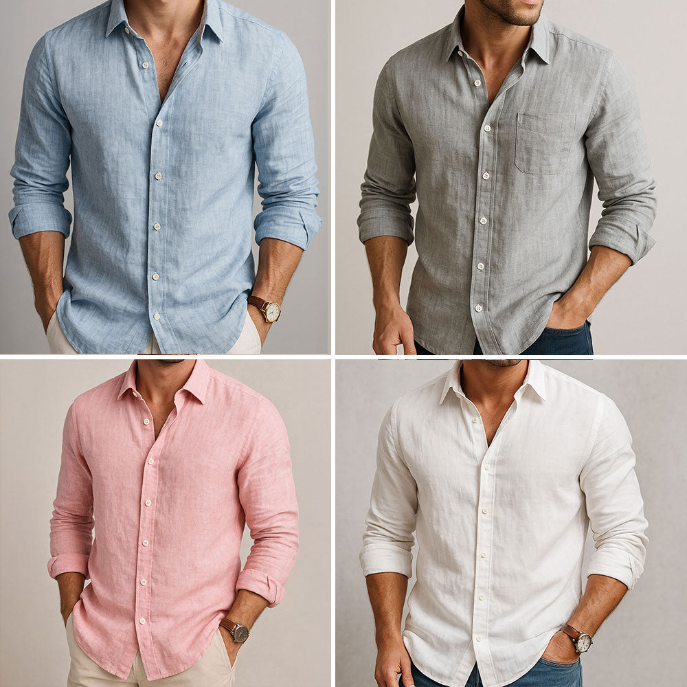Camicia in lino traspirante uomo