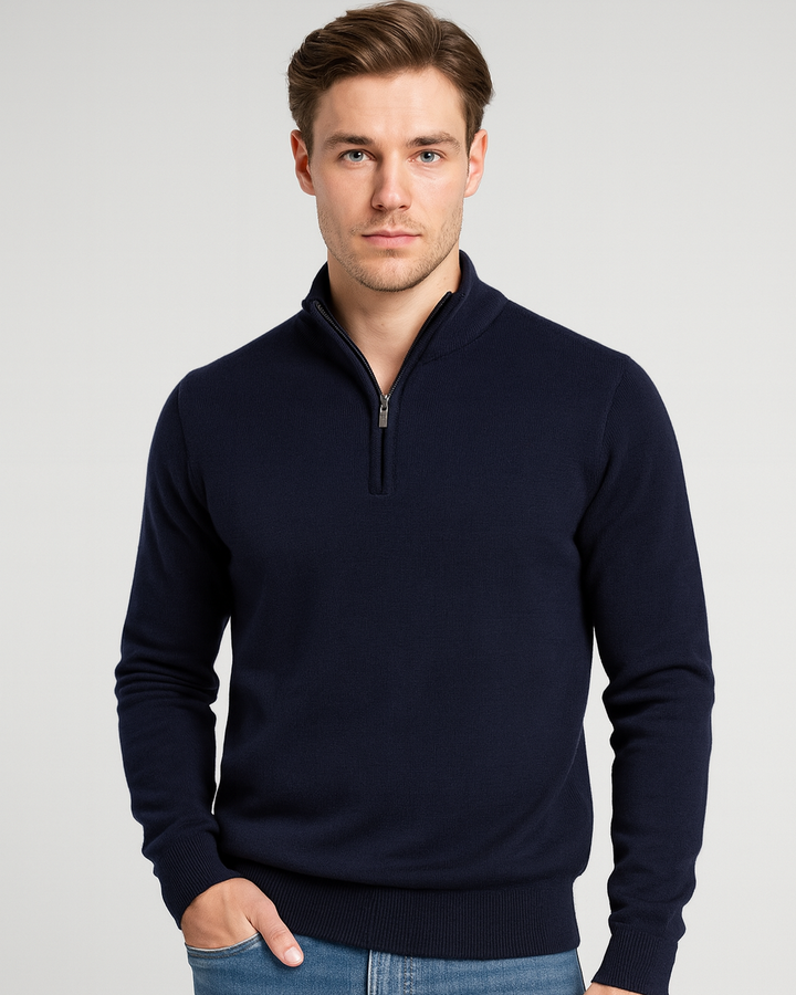 Jersey de media cremallera para hombre | Diseño esencial y comodidad diaria