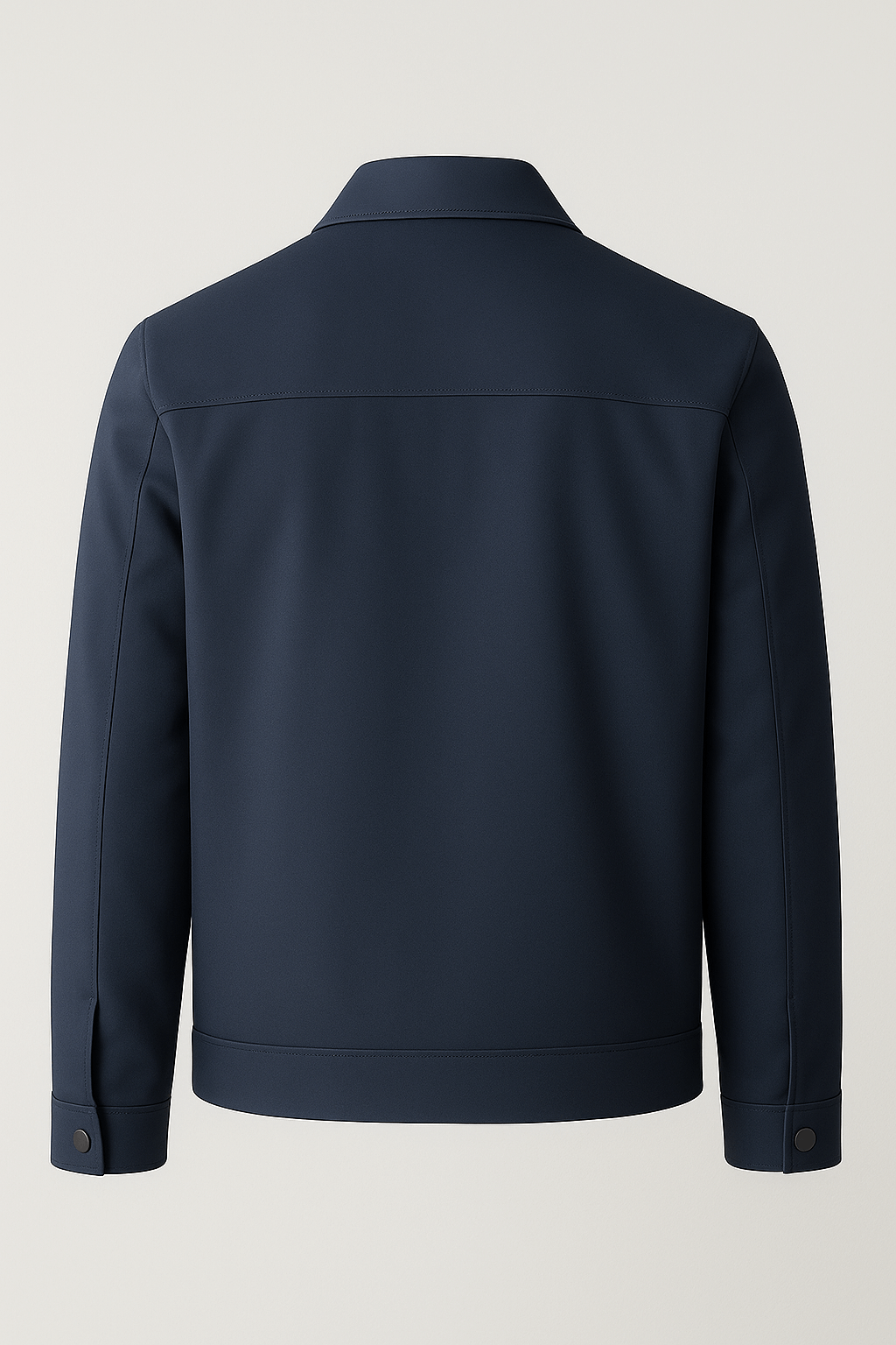 Casaco Azul-Marinho de Homem com Fecho | Corte Regular Casual para o Dia a Dia