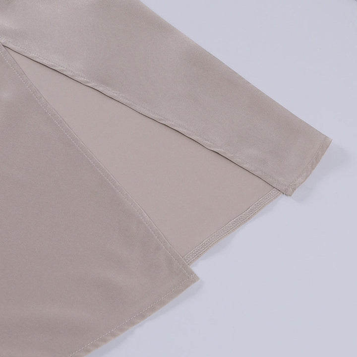 Satin-Look Sleeveless V-Neck Dress