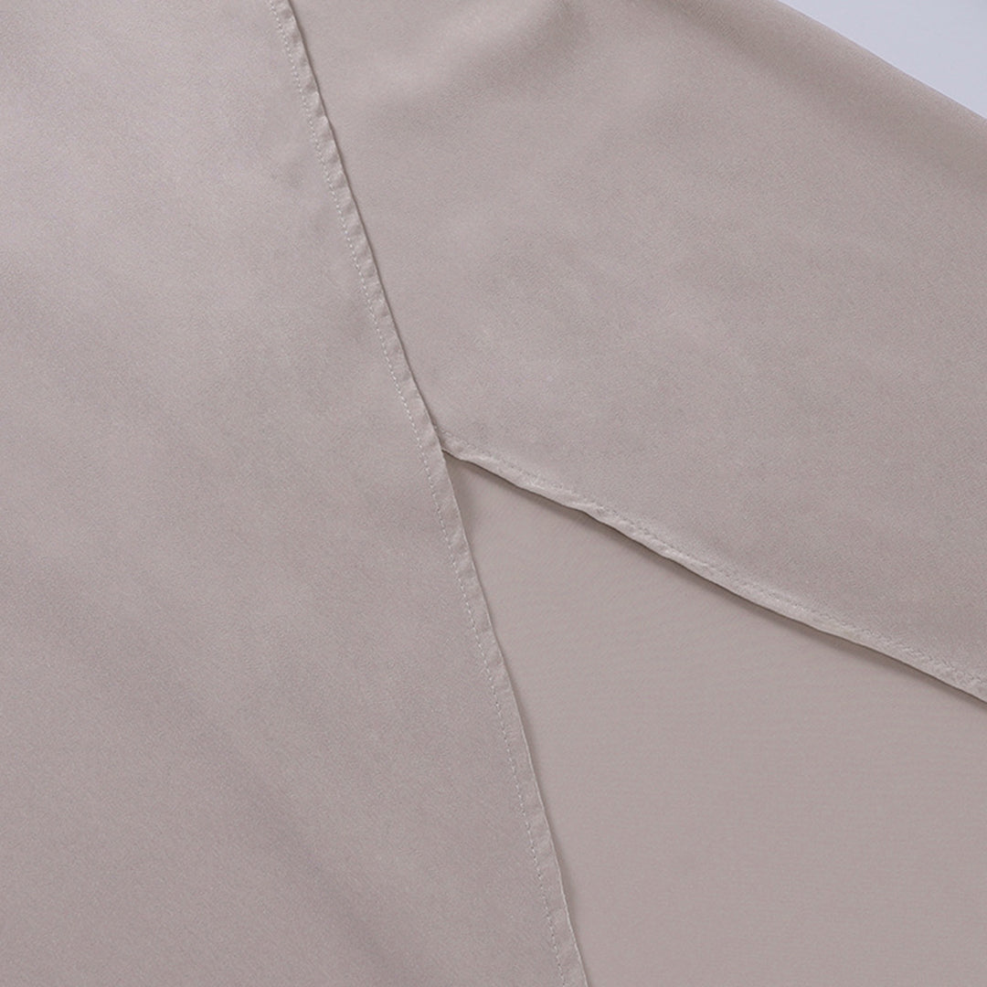 Satin-Look Sleeveless V-Neck Dress