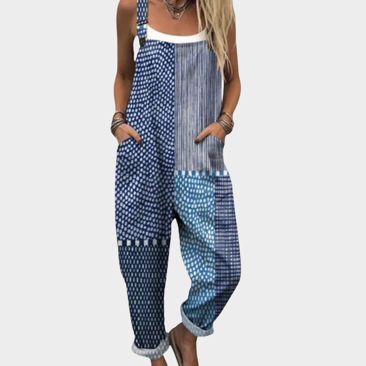 Moreau Lyon | MONO DE MUJER CON ESTAMPADO DE RETAZOS