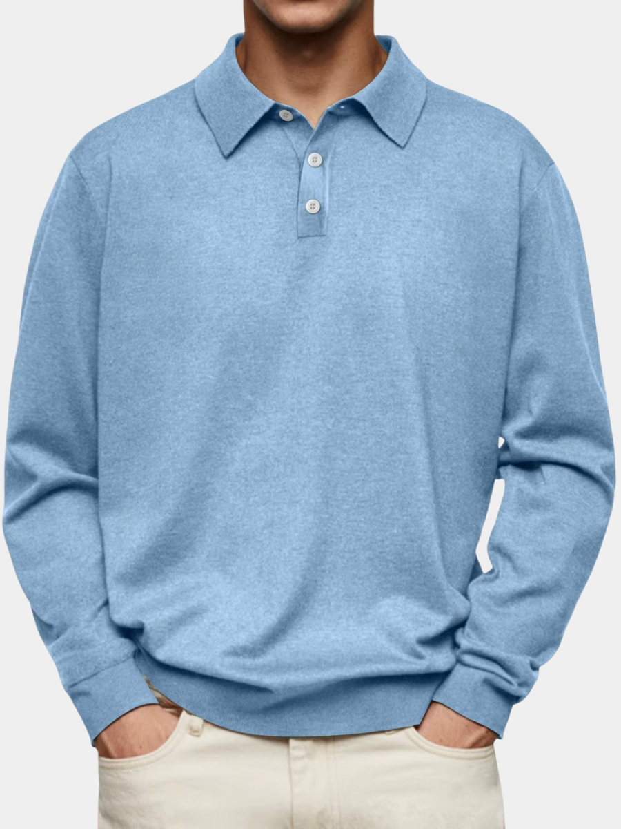 Vielseitiges Langarm-Polo | Moderne lässige Eleganz