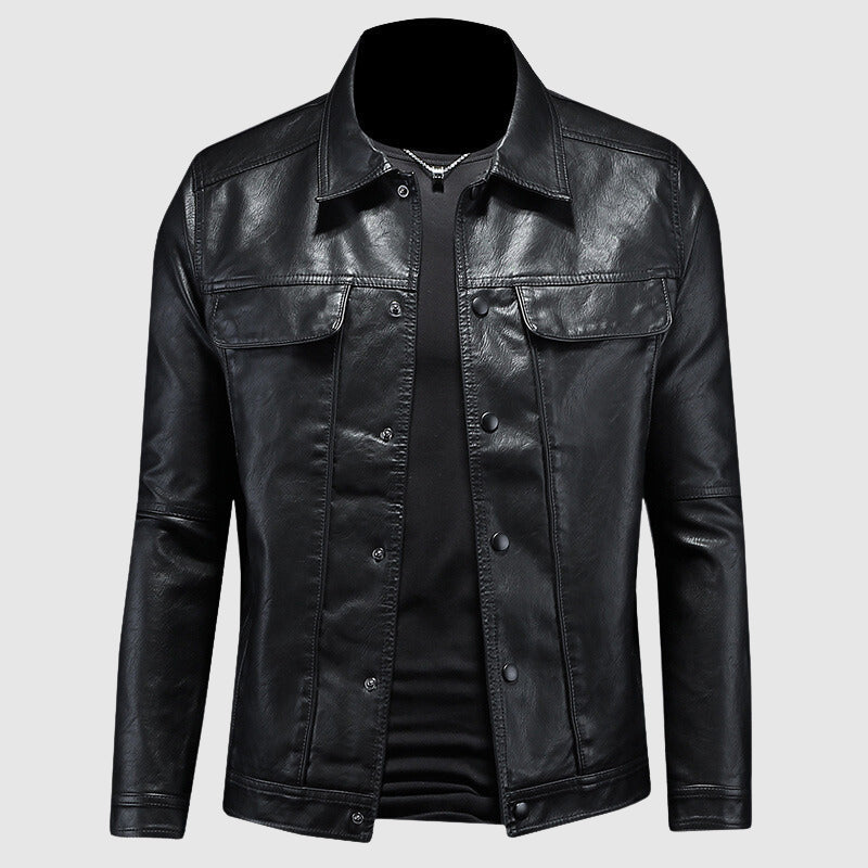 Chaqueta de motociclista con cremallera y corte entallado | Estilo informal para el uso diario